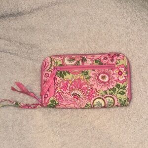Vera Bradley Pink Floral Women's wallet, wristlet, clutch
